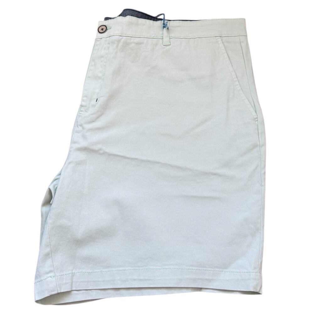 Caribbean Joe Shorts Mens Chino Aqua Size 42 Cotton Golf Stretch Comfort - Picture 7 of 7